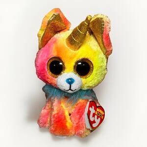 Ty Beanie Boos Yips Unicorn Chihuahua Plush 6” Rainbow w/ Tag NWT